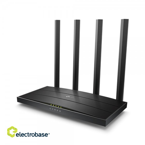 Router | Archer C6 | 802.11ac | 300+867 Mbit/s | 10/100/1000 Mbit/s | Ethernet LAN (RJ-45) ports 4 | Mesh Support No | MU-MiMO Yes | No mobile broadband | Antenna type 4xExternal | No image 3
