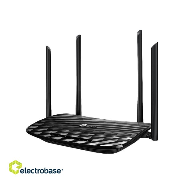 Router | Archer C6 | 802.11ac | 300+867 Mbit/s | 10/100/1000 Mbit/s | Ethernet LAN (RJ-45) ports 4 | Mesh Support No | MU-MiMO Yes | No mobile broadband | Antenna type 4xExternal | No image 2