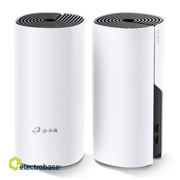 Whole Home Mesh WiFi System | Deco M4 (2-Pack) | 802.11ac | 300+867 Mbit/s | 10/100/1000 Mbit/s | Ethernet LAN (RJ-45) ports 2 | Mesh Support No | MU-MiMO Yes | No mobile broadband | Antenna type 2xInternal | No image 4