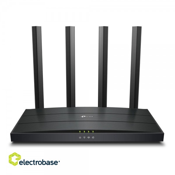 Wi-Fi 6 Router | Archer AX12 | 802.11ax | 300+1201 Mbit/s | 10/100/1000 Mbit/s | Ethernet LAN (RJ-45) ports 3 | Mesh Support No | MU-MiMO No | No mobile broadband | Antenna type External image 1
