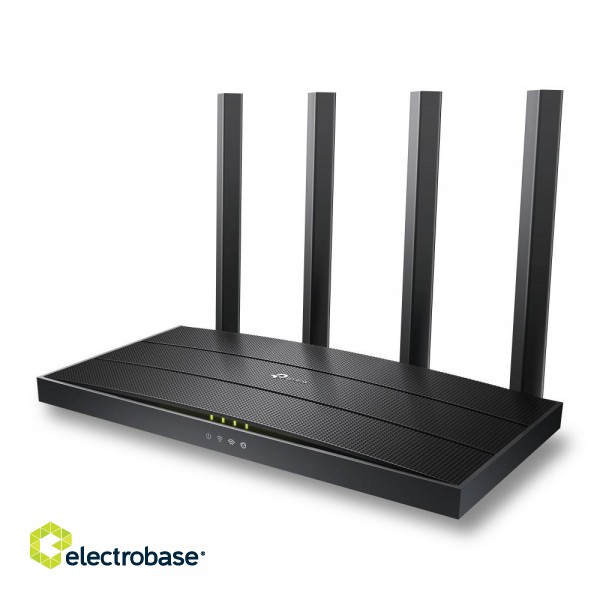 Wi-Fi 6 Router | Archer AX12 | 802.11ax | 300+1201 Mbit/s | 10/100/1000 Mbit/s | Ethernet LAN (RJ-45) ports 3 | Mesh Support No | MU-MiMO No | No mobile broadband | Antenna type External image 3