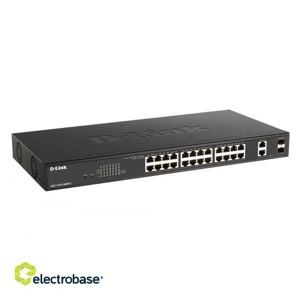 D-Link | DGS-1100 Series Gigabit Smart Managed Switches | DGS-1100-26MPV2 | Managed L2 | Desktop/Rackmountable image 4