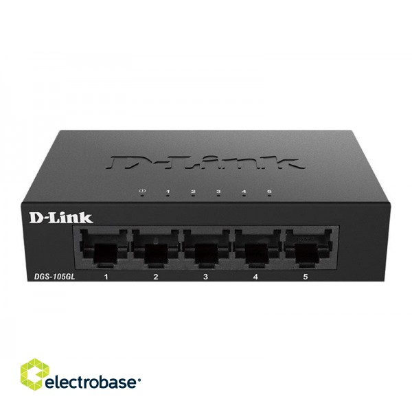 D-Link | Ethernet Switch | DGS-105GL/E | Unmanaged | Desktop | 1 Gbps (RJ-45) ports quantity 5 | 60 month(s) image 3