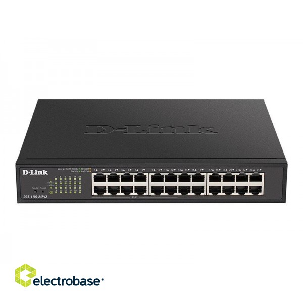 D-Link | Smart Switch | DGS-1100-24PV2 | Managed | Rack Mountable | PoE ports quantity 12 | Power supply type Single image 3