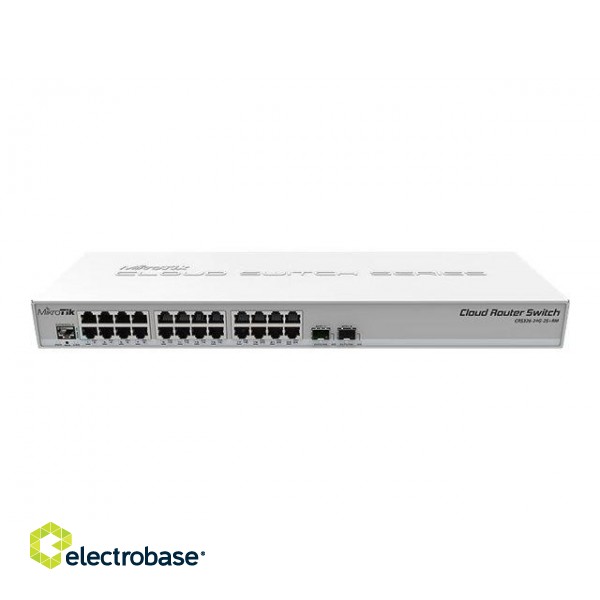 MikroTik | Cloud Router Switch CRS326-24G-2S+RM | Managed L3 | Rackmountable | 1 Gbps (RJ-45) ports quantity 24 | SFP+ ports quantity 2 | 12 month(s) image 2