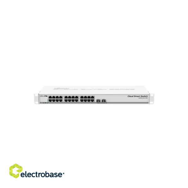 MikroTik | Cloud Smart Switch | CSS326-24G-2S+RM | Managed L2 | Rackmountable | 1 Gbps (RJ-45) ports quantity 24 | SFP+ ports quantity 2 | 12 month(s) image 1