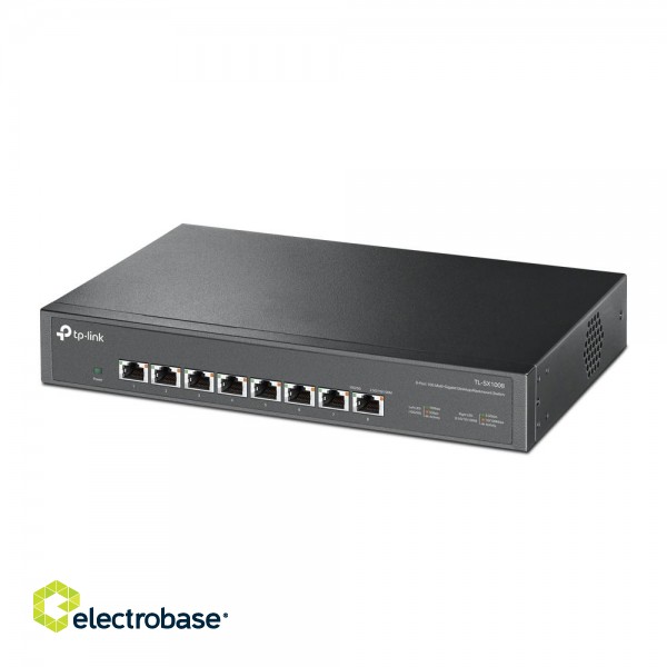 TP-LINK | 8-Port 10G Switch | TL-SX1008 | Unmanaged | Desktop/Rackmountable | Power supply type External image 5