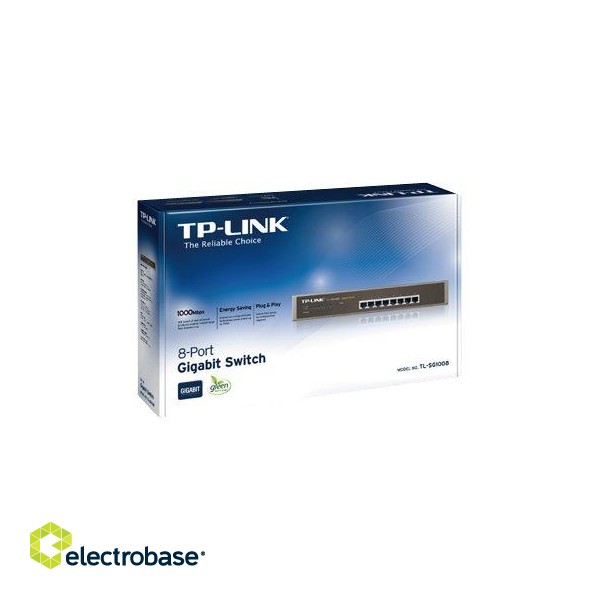 TP-LINK | 8-Port Gigabit Switch | TL-SG1008 | Unmanaged | Desktop/Rackmountable image 5