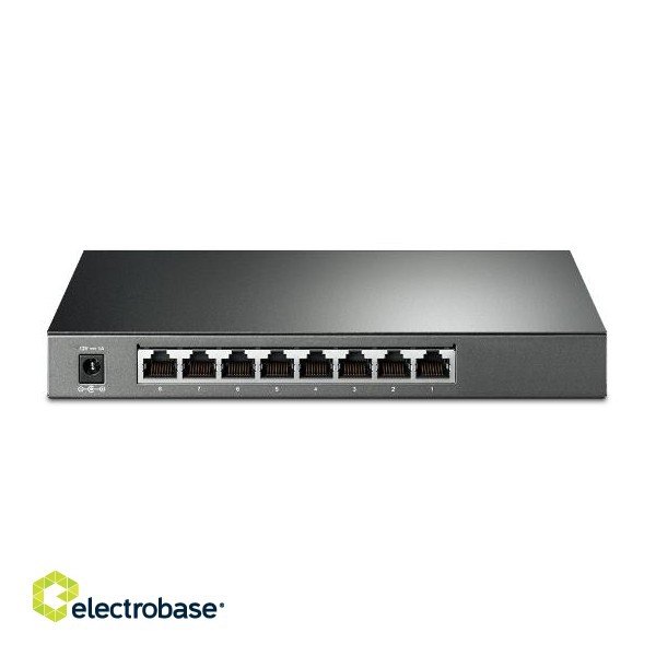 TP-LINK | JetStream 8-Port Gigabit Smart Switch | TL-SG2008P | Web Managed | Desktop | 1 Gbps (RJ-45) ports quantity | SFP ports quantity | PoE ports quantity | PoE+ ports quantity 4 | Power supply type External | month(s) image 5