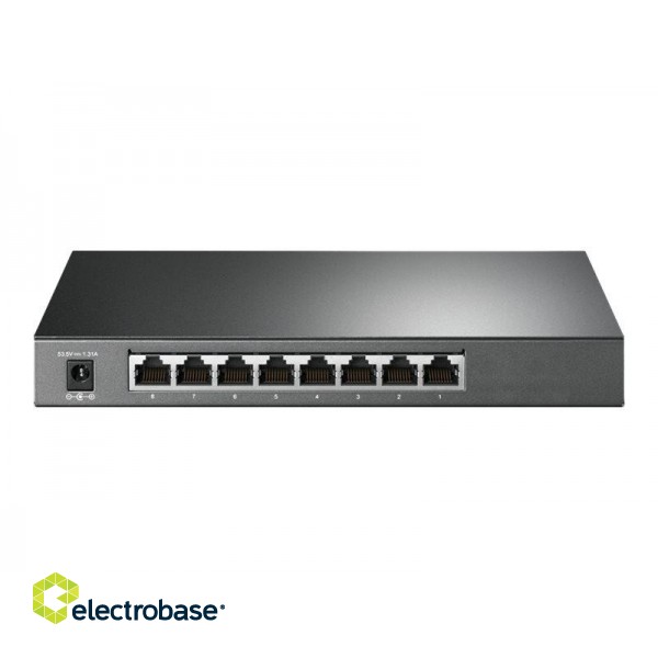 TP-LINK | JetStream 8-Port Gigabit Smart Switch | TL-SG2008P | Web Managed | Desktop | 1 Gbps (RJ-45) ports quantity | SFP ports quantity | PoE ports quantity | PoE+ ports quantity 4 | Power supply type External | month(s) image 6