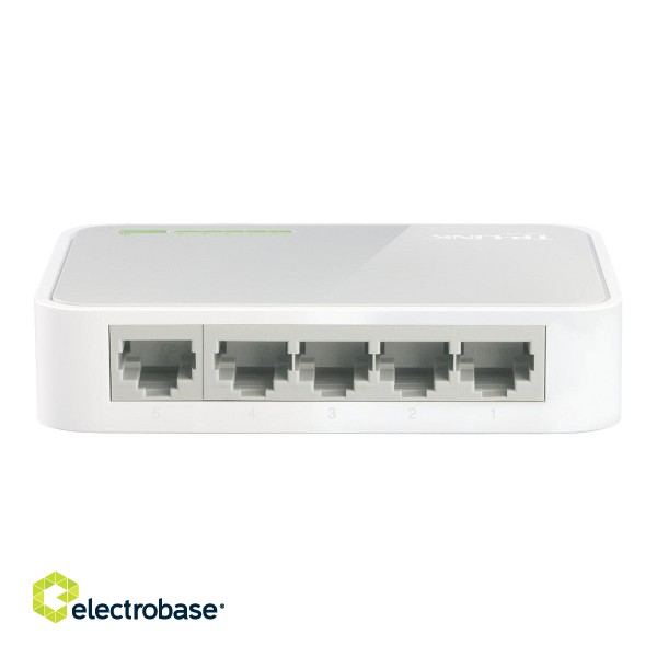TP-LINK | Switch | TL-SF1005D | Unmanaged | Desktop | 10/100 Mbps (RJ-45) ports quantity 5 | Power supply type External | 36 month(s) фото 5
