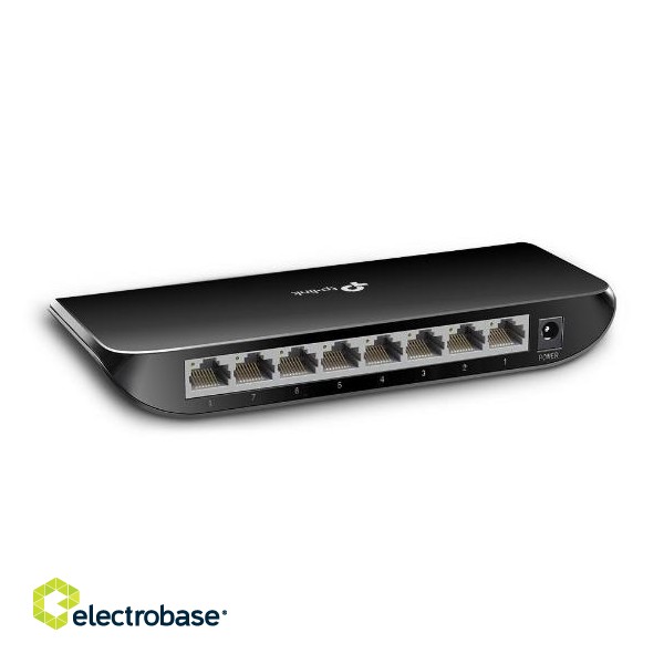 TP-LINK | Switch | TL-SG1008D | Unmanaged | Desktop | 1 Gbps (RJ-45) ports quantity 8 | Power supply type External | 36 month(s) image 2