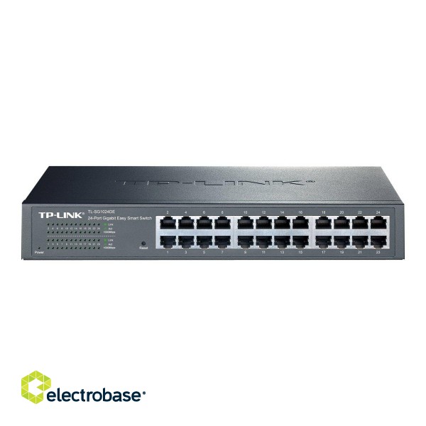 TP-LINK | Switch | TL-SG1024DE | Web Managed | Rackmountable | 1 Gbps (RJ-45) ports quantity 24 | PoE ports quantity | Power supply type | 36 month(s) image 2