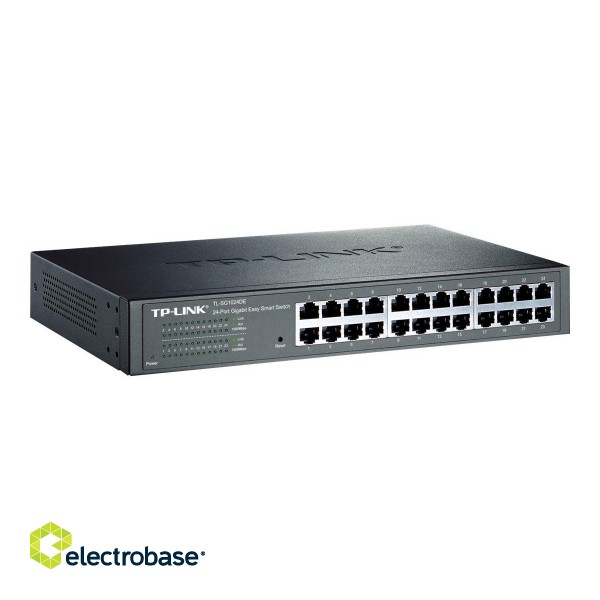 TP-LINK | Switch | TL-SG1024DE | Web Managed | Rackmountable | 1 Gbps (RJ-45) ports quantity 24 | PoE ports quantity | Power supply type | 36 month(s) image 3