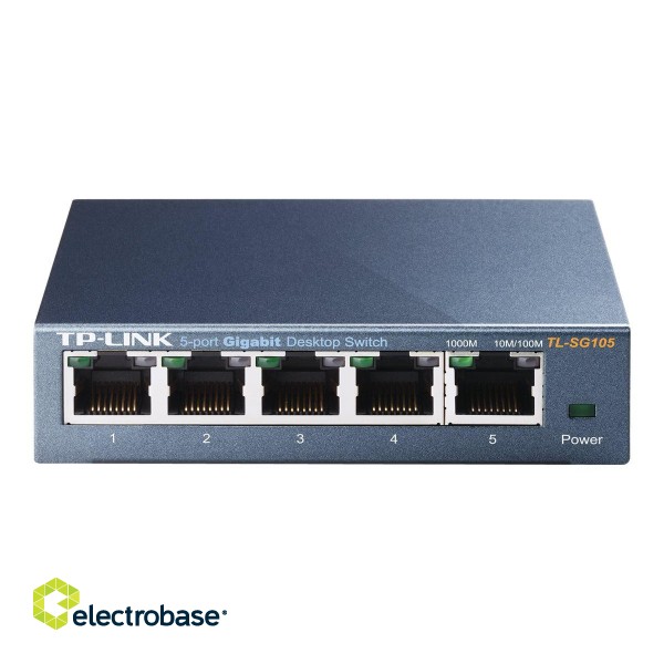 TP-LINK | Switch | TL-SG105 | Unmanaged | Desktop | 1 Gbps (RJ-45) ports quantity 5 | Power supply type External | 24 month(s) image 4