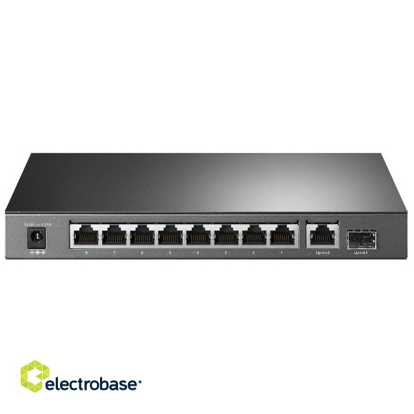 TP-LINK | Switch | TL-SG1210P | Unmanaged | Desktop | 1 Gbps (RJ-45) ports quantity 1 | SFP ports quantity 1 | PoE+ ports quantity 8 | 36 month(s) image 5