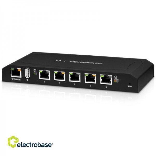 Ubiquiti | EdgeSwitch | ES-5XP | Web managed | Wall mountable | 10/100 Mbps (RJ-45) ports quantity 1 | 1 Gbps (RJ-45) ports quantity 5 | Passive PoE ports quantity 5 image 3