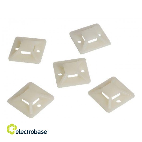 Logilink | Cable Tie Mounts 20x20 mm | KAB0042 image 2