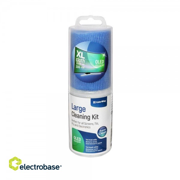 ColorWay | Cleaning Kit Electronics | Microfiber Cleaning Wipe | 300 ml paveikslėlis 1