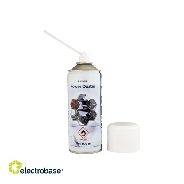 Gembird | Compressed air duster (flammable) | Air Duster | 400 ml image 3