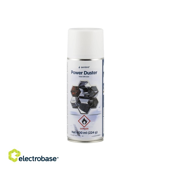 Gembird | Compressed air duster (flammable) | Air Duster | 400 ml image 4