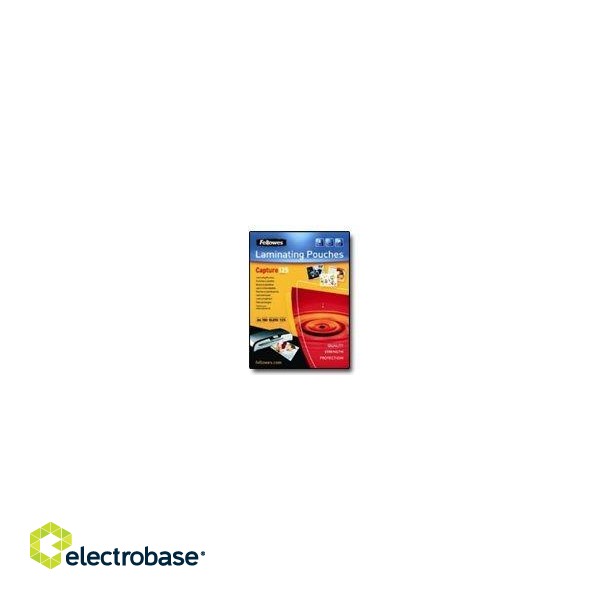 Fellowes | Laminating Pouch - 65x95mm | Glossy фото 2
