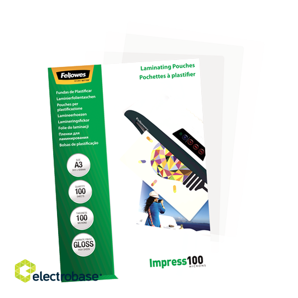 Fellowes | Laminating Pouch | A3 | Glossy image 4