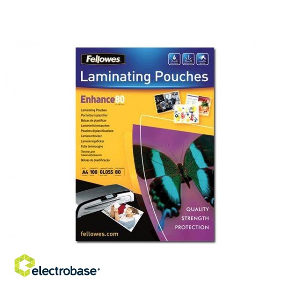 Fellowes | Laminating Pouch PREMIUM | A4 | Clear | Enhance 80 Micron thickness image 4