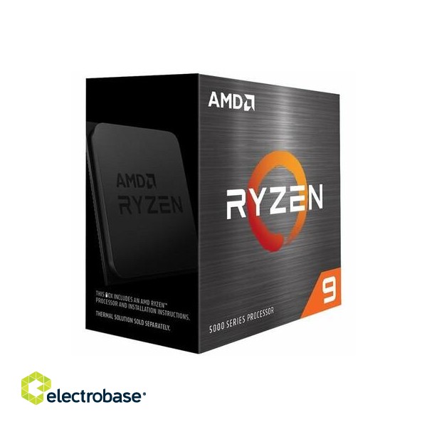 AMD | Ryzen 9 5900X | 3.7 GHz | AM4 | Processor threads 24 | AMD | Processor cores 12 image 1