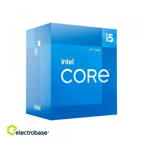 Intel | i5-12400 | 2.5 GHz | LGA1700 | Processor threads 12 | Intel Core i5 | Processor cores 6 image 1