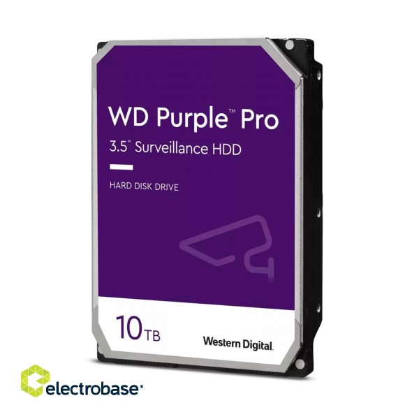 Western Digital | Hard Drive | Purple Pro Surveillance | 7200 RPM | 10000 GB image 1