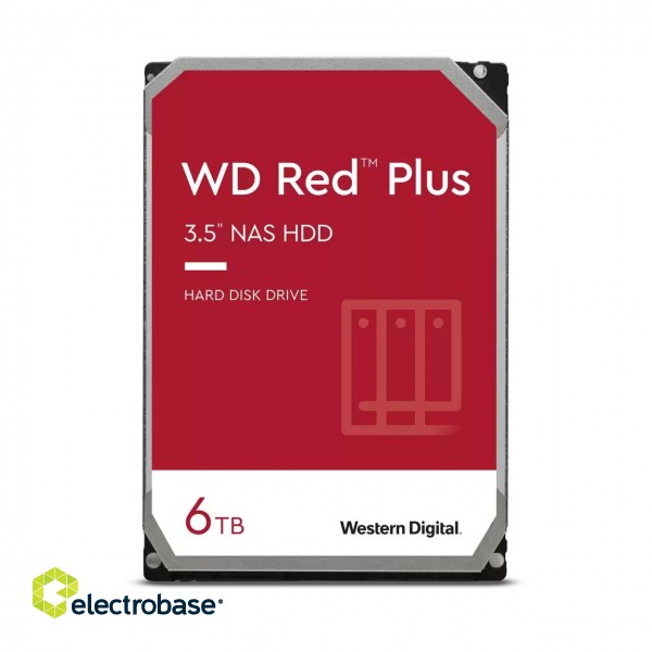 Western Digital | NAS Hard Drive | WD60EFPX | 5400 RPM | 6000 GB | 256 MB image 1
