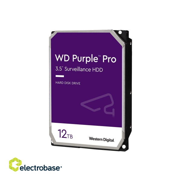 Western Digital | Surveillance Hard Drive | Purple Pro WD121PURP | 7200 RPM | 12000 GB image 1