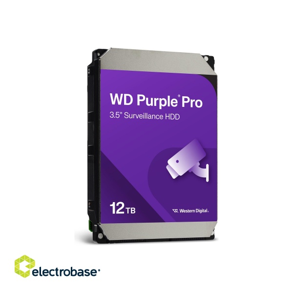 Western Digital | Surveillance Hard Drive | Purple Pro WD121PURP | 7200 RPM | 12000 GB фото 5