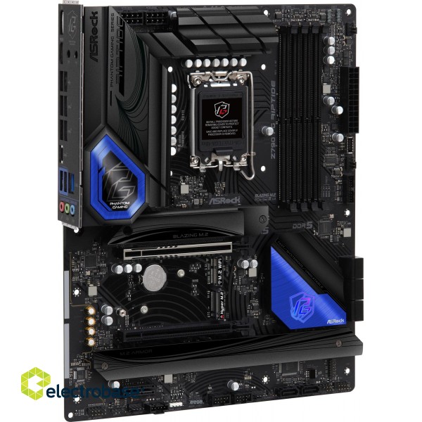 ASRock | Z790 PG Riptide | Processor family Intel | Processor socket LGA1700 | DDR5 DIMM | Memory slots 4 | Supported hard disk drive interfaces SATA3 image 3