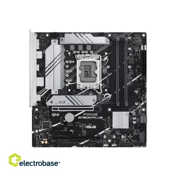 ASUS PRIME B760M-PLUS | Asus | Processor family Intel B760 | Processor socket 1 x LGA1700 Socket | 4 DIMM slots - DDR5