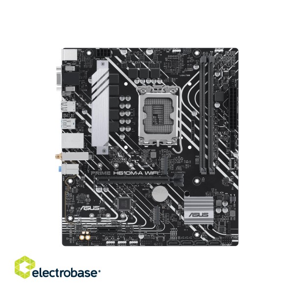 ASUS PRIME H610M-A WIFI | Asus Processor family Intel H610 | Processor socket 1 x LGA1700 Socket | 2 DIMM slots - DDR5