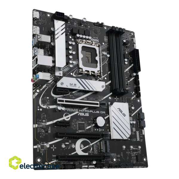 Asus | PRIME H770-PLUS D4 | Processor family Intel | Processor socket  LGA1700 | DDR4 DIMM | Memory slots 4 | Supported hard disk drive interfaces 	SATA image 4