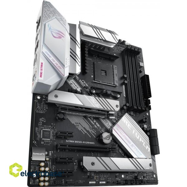 Asus | ROG STRIX B550-A GAMING | Processor family AMD | Processor socket AM4 | DDR4 DIMM | Memory slots 4 | Supported hard disk drive interfaces 	SATA image 8
