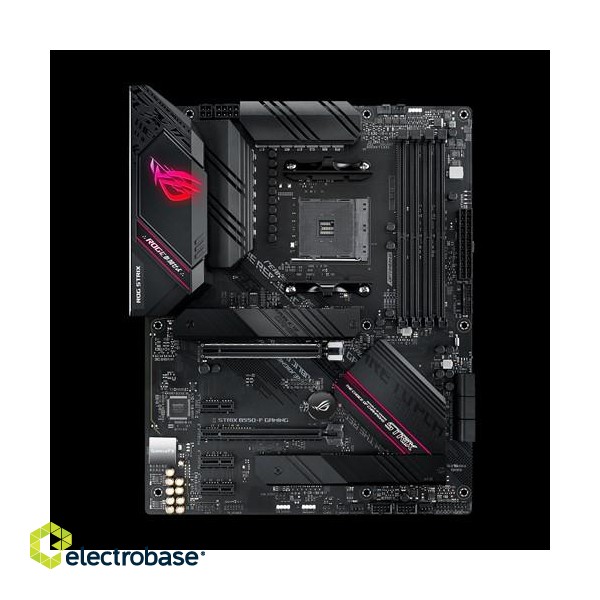 Asus | ROG STRIX B550-F GAMING | Processor family AMD | Processor socket AM4 | DDR4 | Memory slots 4 | Chipset AMD B | ATX image 2
