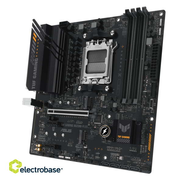 Asus | TUF GAMING A620M-PLUS | Processor family AMD | Processor socket AM5 | DDR5 DIMM | Memory slots 4 | Supported hard disk drive interfaces 	SATA image 4
