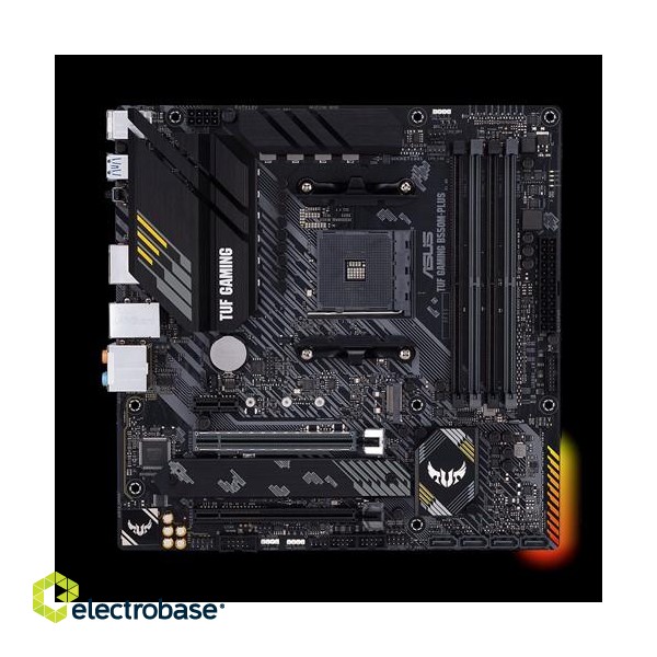 Asus | TUF Gaming B550M-Plus | Processor family AMD | Processor socket AM4 | DDR4 | Memory slots 4 | Chipset AMD B | Micro ATX фото 1