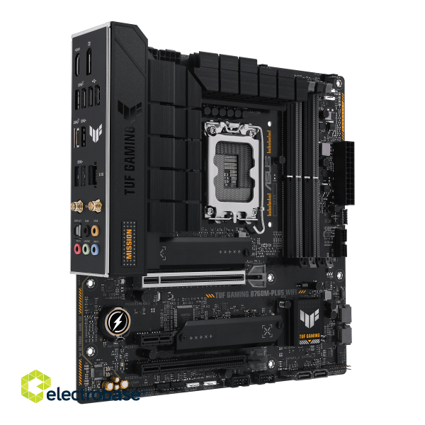Asus | TUF GAMING B760M-PLUS WIFI | Processor family Intel | Processor socket LGA1700 | DDR5 | Number of SATA connectors 4 paveikslėlis 3