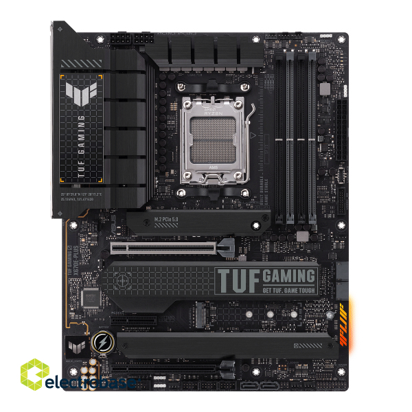 Asus | TUF GAMING X670E-PLUS | Processor family AMD | Processor socket AM5 | DDR5 DIMM | Memory slots 4 | Supported hard disk drive interfaces 	SATA image 1