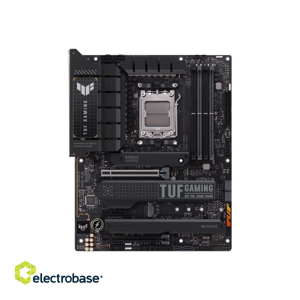 Asus | TUF GAMING X670E-PLUS | Processor family AMD | Processor socket AM5 | DDR5 DIMM | Memory slots 4 | Supported hard disk drive interfaces 	SATA image 2