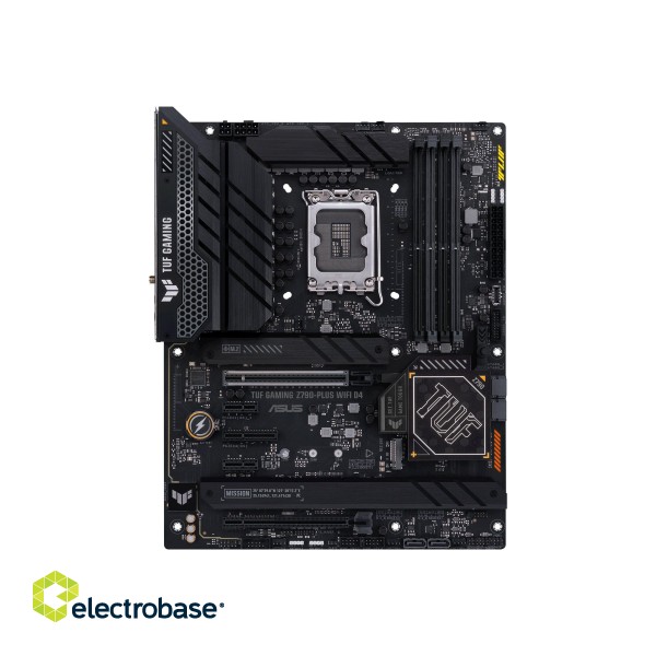 Asus | TUF GAMING Z790-PLUS WIFI D4 | Processor family Intel | Processor socket  LGA1700 | DDR4 DIMM | Memory slots 4 | Supported hard disk drive interfaces 	SATA image 2