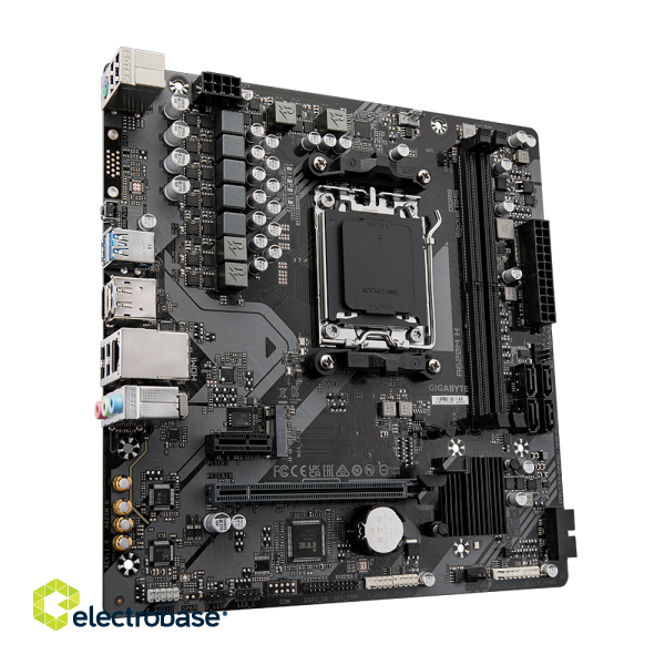 Gigabyte | A620M H 1.0 M/B | Processor family AMD | Processor socket AM5 | DDR5 DIMM | Memory slots 2 | Supported hard disk drive interfaces 	SATA image 4