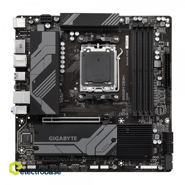 Gigabyte | B650M DS3H 1.0 M/B | Processor family AMD | Processor socket AM5 | DDR5 DIMM | Memory slots 4 | Supported hard disk drive interfaces 	SATA фото 3