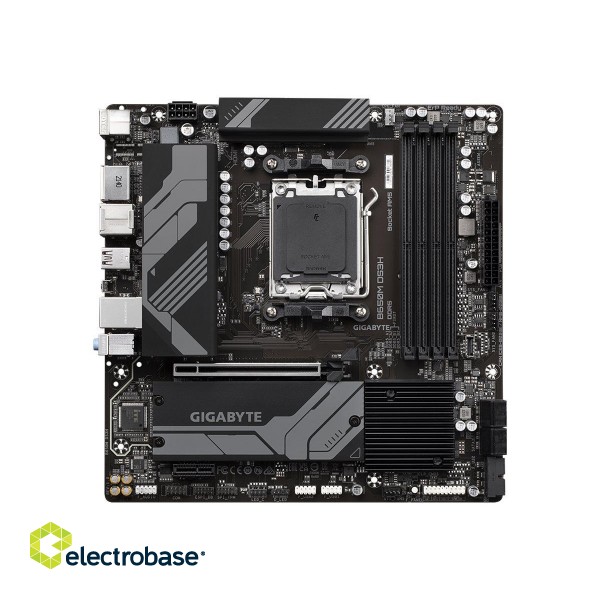 Gigabyte | B650M DS3H 1.0 M/B | Processor family AMD | Processor socket AM5 | DDR5 DIMM | Memory slots 4 | Supported hard disk drive interfaces 	SATA image 1
