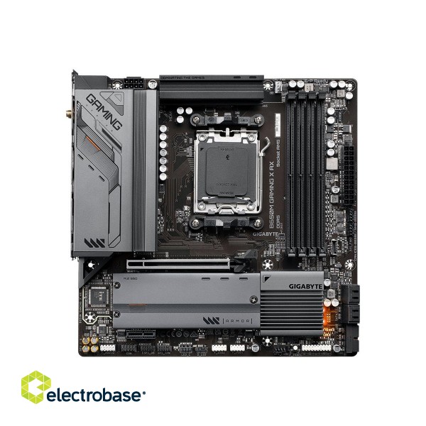 Gigabyte | B650M GAMING X AX 1.1 M/B | Processor family AMD | Processor socket AM5 | DDR5 DIMM | Memory slots 4 | Supported hard disk drive interfaces 	SATA image 1